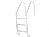 SR Smith 3 Step Sealed Steel Ladder 24" | Taupe Color | LTDF-101 White Plastic Treads | 304 Grade | VLLS-103E-VT