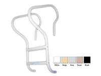 Saftron Camelback 3 Step Ladder | .25" Thickness 1.90" OD | 29"W x 55"H | White | P-529-L3-W