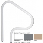 SR Smith 26" Figure 4 Pair Sealed Steel Rails | Taupe Color | 304 Grade | .49 Wall Residential | F4H-102-VT