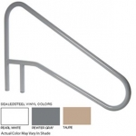 SR Smith 54" Center Grab 3 Bend Sealed Steel Rail | Taupe Color | 304 Grade | .049 Wall Residential | DMS-102A-VT