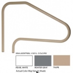 SR Smith 48" Center Grab 4 Bend Sealed Steel Rail | Taupe Color | 304 Grade | .049 Wall Residential | DMS-101A-VT
