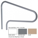 SR Smtih 48" Center Grab 3 Bend Sealed Steel Rail | Taupe Color | 304 Grade | .049 Wall Residential | DMS-100A-VT