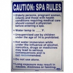 Spa Rules Commercial Sign 18 inches x 24 inches