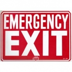 Emergency Exit Sign 9 inches x 12 inches