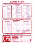 CPR Safety Sign 18x24
