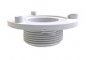 AquaStar 4 in Retrofit Sumpless Bulkhead Fitting with Extended 1.5 in MPT WHITE