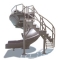 SR Smith Vortex Slide with Closed Flume and Staircase - Gray Granite