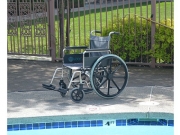 Aqua Creek Aquatic Folding Wheelchair | 18&quot; Stainless Steel