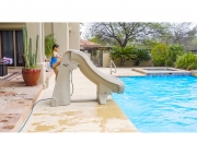 SlideAway Removable In-Ground Pool Slide, Taupe Color