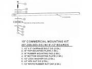 SR Smith 18 Inch Commercial Board Mounting Kit - 67-209-903-SS