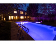 SR Smith Fiberglass Color RGB LED Underwater Pool Light, 5W 12V 80' Cord, FLED-C-FG