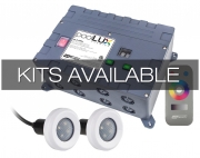 S.R.Smith PoolLUX Premier Lighting Control System with Remote, Includes 2 Mod-Lite Light Kit, 2ML-PLX-PRM