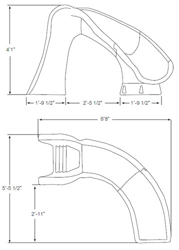 SR Smith Cyclone Right Turn Pool Slide - Sandstone (Salt Friendl