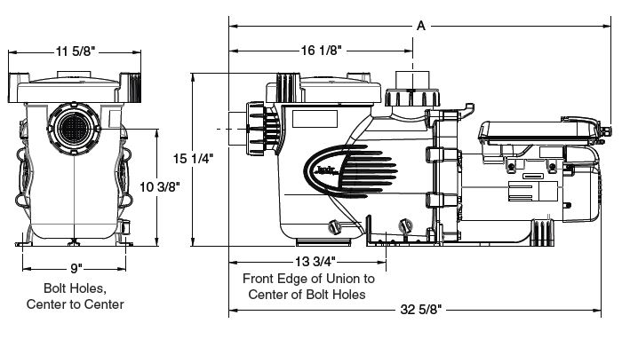 Jandy Pro Series ePump VSSHP270AUT Variable Speed 2.7HP Without Controll