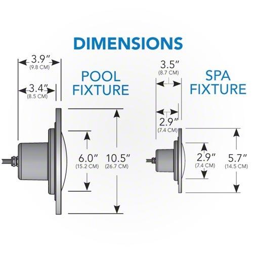 J&J Electronics PureWhite LED Pool Light HI Series, 12V Equivalent to