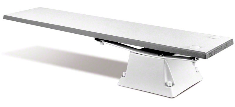 SR Smith Supreme Jump Stand with Glas-Hide Board Complete - 6' Radiant White with White Tread